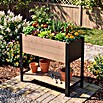 Upyard Hochbeet Modernbox hoch (78 x 36 x 72 cm, Holz, Braun/Schwarz) | BAUHAUS