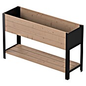 Upyard Huerto Modernbox alto (118 x 36 x 72 cm, Madera, Marrón/Negro) | BAUHAUS