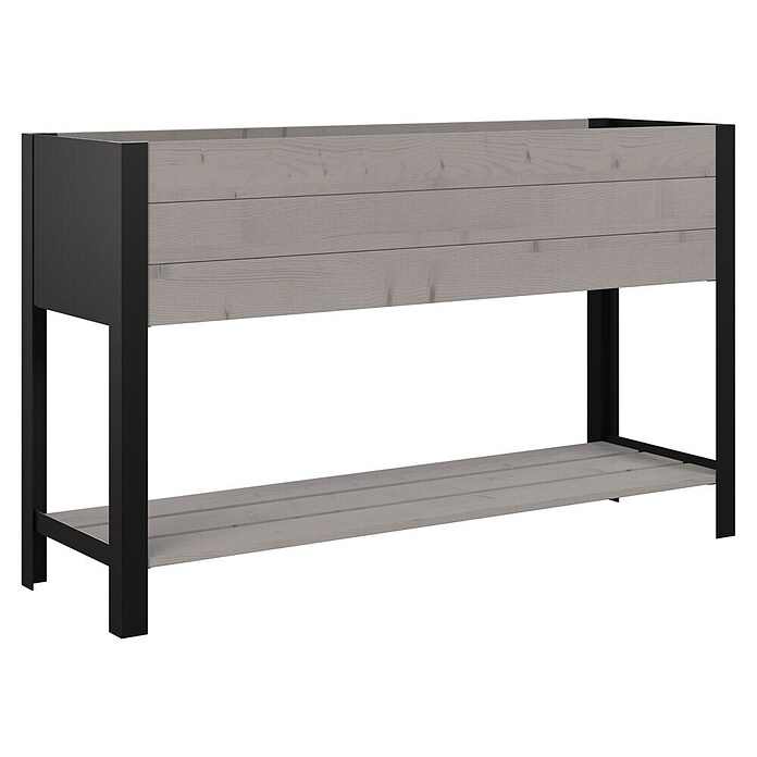 Upyard Hochbeet Modernbox hoch (118 x 36 x 72 cm, Holz, Grau) | BAUHAUS