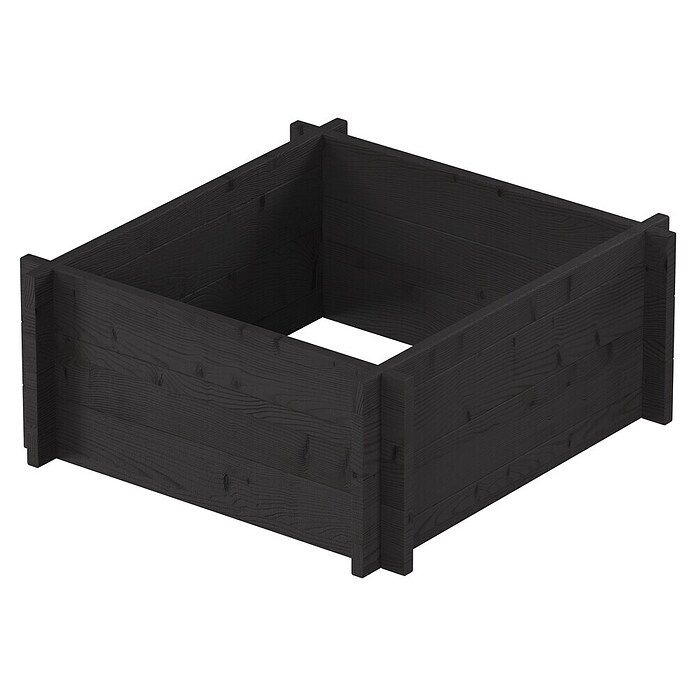 Upyard Hochbeet Multibox (L x B x H: 59 x 59 x 29,5 cm, Holz, Schwarz) | BAUHAUS
