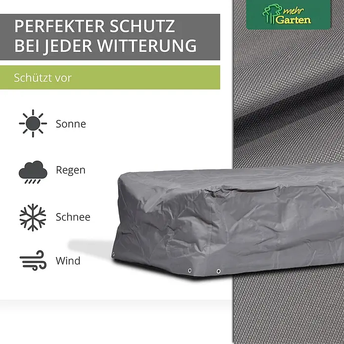 Mehr Garten Gartenliege Schutzhülle - Polyester (PES), Grau