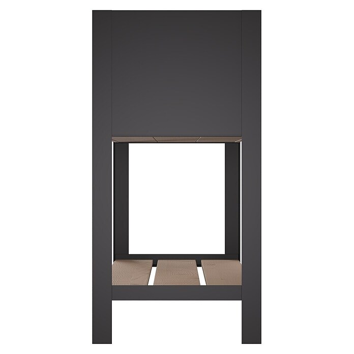 Upyard Hochbeet Modernbox hoch (78 x 36 x 72 cm, Holz, Braun/Schwarz) | BAUHAUS