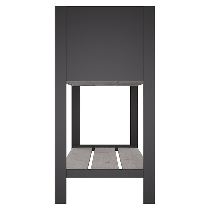 Upyard Hochbeet Modernbox hoch (118 x 36 x 72 cm, Holz, Grau) | BAUHAUS