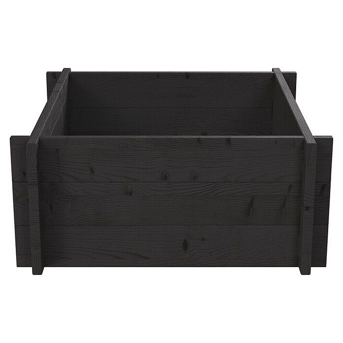 Upyard Hochbeet Multibox (L x B x H: 59 x 59 x 29,5 cm, Holz, Schwarz) | BAUHAUS