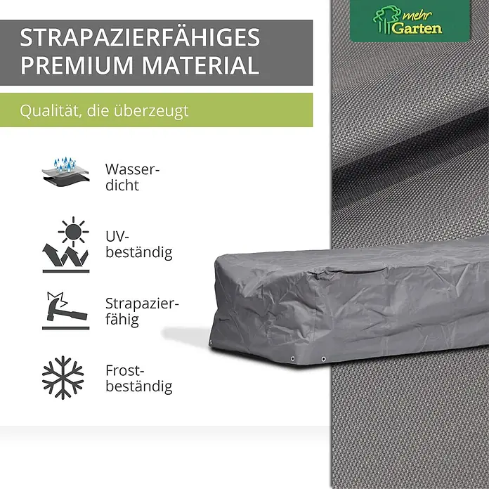 Mehr Garten Gartenliege Schutzhülle - Polyester (PES), Grau