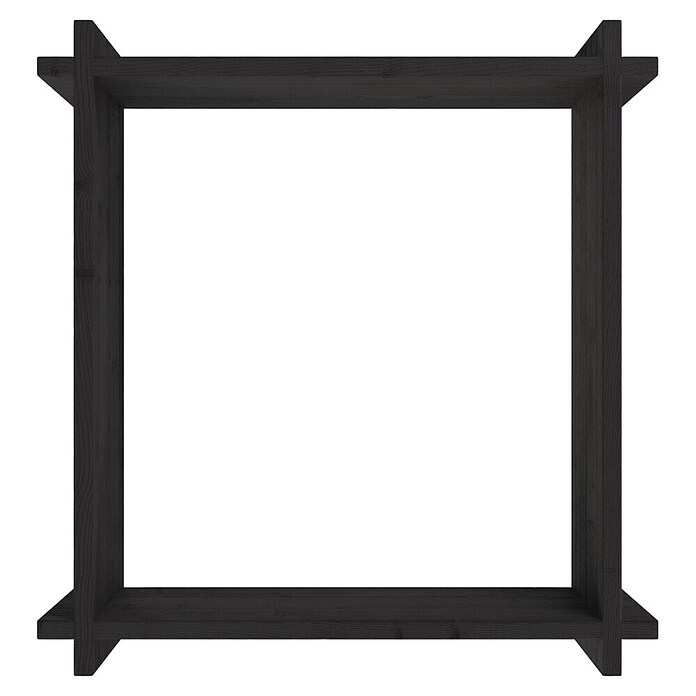 Upyard Hochbeet Multibox (L x B x H: 59 x 59 x 29,5 cm, Holz, Schwarz) | BAUHAUS