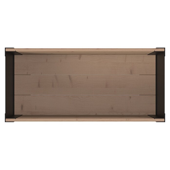 Upyard Hochbeet Modernbox hoch (78 x 36 x 72 cm, Holz, Braun/Schwarz) | BAUHAUS