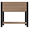 Upyard Hochbeet Modernbox hoch (78 x 36 x 72 cm, Holz, Braun/Schwarz) | BAUHAUS