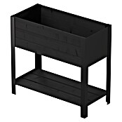 Upyard Huerto Modernbox alto (78 x 36 x 72 cm, Madera, Negro) | BAUHAUS
