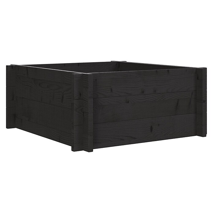 Upyard Hochbeet Multibox (L x B x H: 59 x 59 x 29,5 cm, Holz, Schwarz) | BAUHAUS
