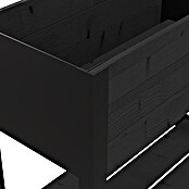 Upyard Huerto Modernbox alto (78 x 36 x 72 cm, Madera, Negro) | BAUHAUS