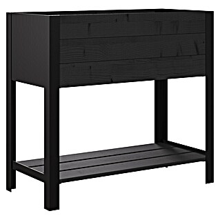 Upyard Huerto Modernbox alto (78 x 36 x 72 cm, Madera, Negro)