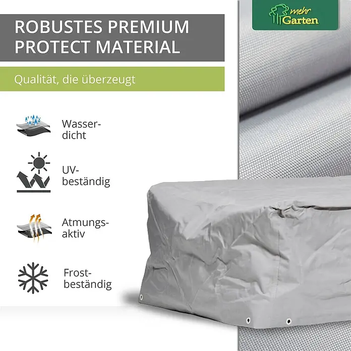 Mehr Garten Gartenliege-Schutzhülle - Polyester (PES), Grau
