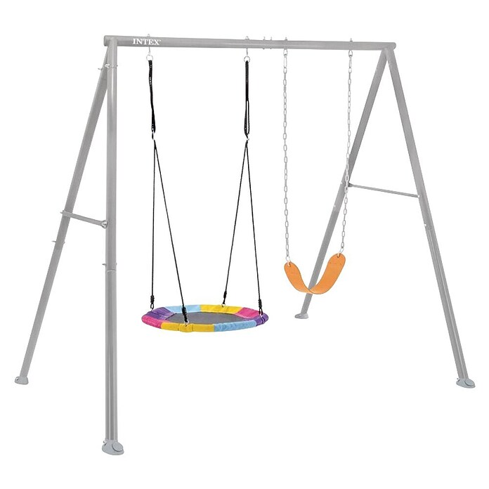 Intex Dvostruka ljuljačka  (D x Š x V: 254 x 235 x 200 cm, Čelik, 1 x Okvir ljuljačke, 1 x Klasična ljuljačka, 1 x Mrežasta ljuljačka) | BAUHAUS