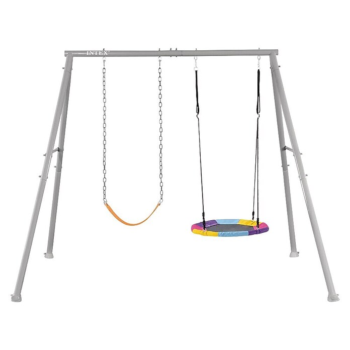 Intex Dvostruka ljuljačka  (D x Š x V: 254 x 235 x 200 cm, Čelik, 1 x Okvir ljuljačke, 1 x Klasična ljuljačka, 1 x Mrežasta ljuljačka) | BAUHAUS