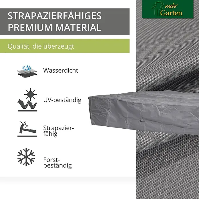 Mehr Garten Gartenliege Schutzhülle - Polyester (PES), Grau