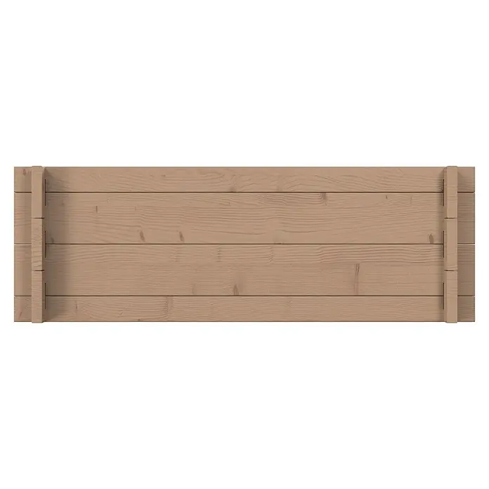Upyard Hochbeet Multibox - L x B x H: 79 x 39,5 x 29,5 cm, Holz, Braun - Hellbraune Holzplatte aus horizontalen Brettern mit vertikalen Stützen.