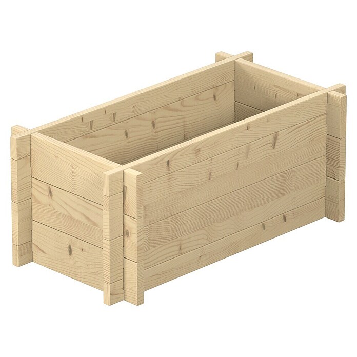 Upyard Hochbeet Multibox (L x B x H: 59 x 29,5 x 29,5 cm, Holz, Natur) | BAUHAUS