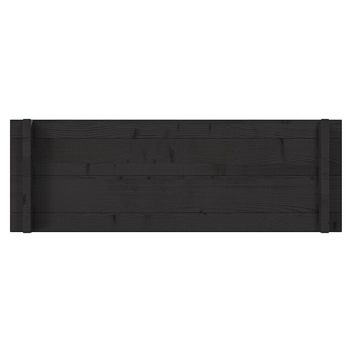 Upyard Hochbeet Multibox (L x B x H: 79 x 39,5 x 29,5 cm, Holz, Schwarz) | BAUHAUS