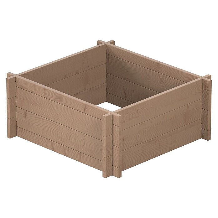 Upyard Hochbeet Multibox (L x B x H: 59 x 59 x 29,5 cm, Holz, Braun) | BAUHAUS