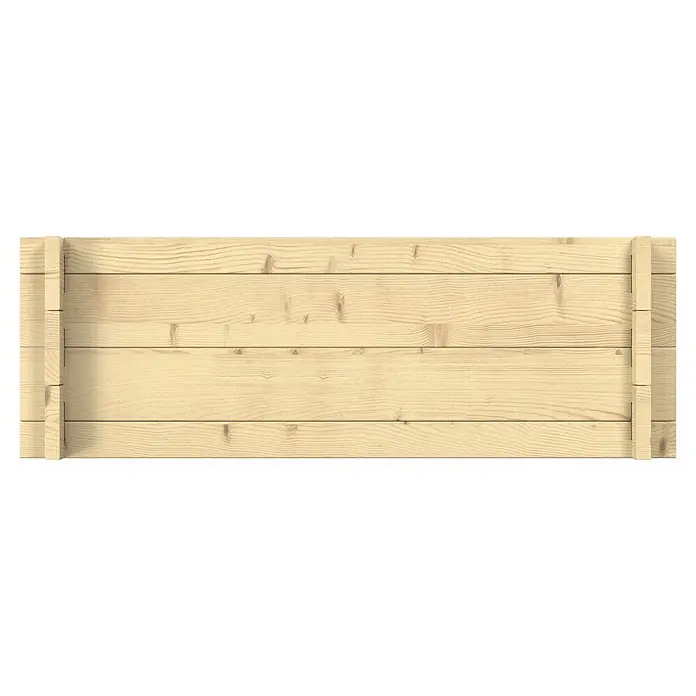 Upyard Hochbeet Multibox - L x B x H: 79 x 39,5 x 29,5 cm, Holz, Natur - Helle Holzplatte aus horizontalen Brettern mit vertikalen Endstützen, ideal für einen Kistendeckel.