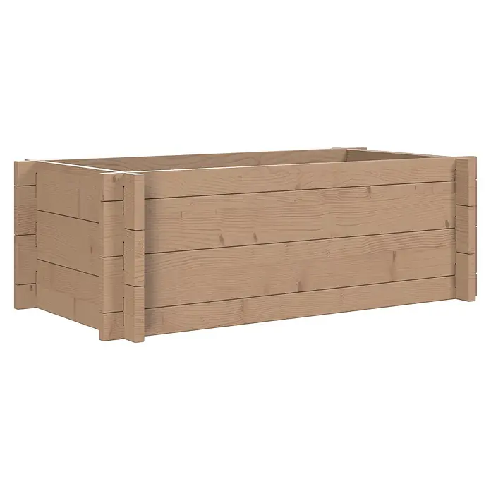 Upyard Hochbeet Multibox - L x B x H: 79 x 39,5 x 29,5 cm, Holz, Braun - Hellbraunes Hochbeet aus Holz.