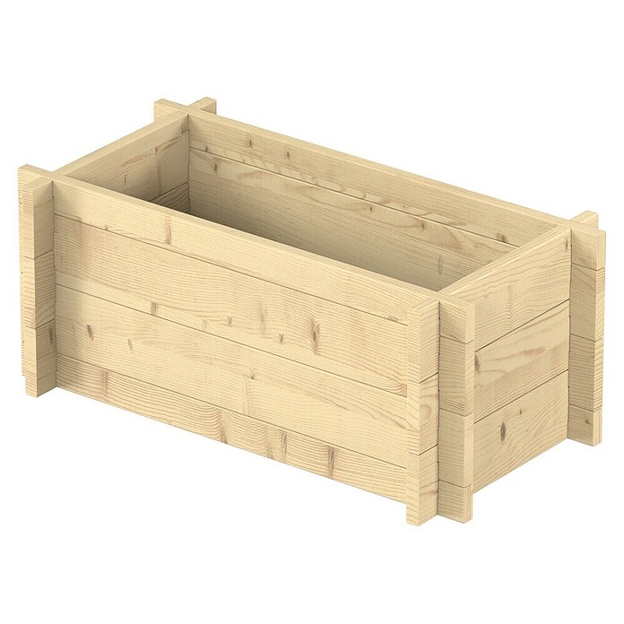 Upyard Hochbeet Multibox (L x B x H: 59 x 29,5 x 29,5 cm, Holz, Natur) | BAUHAUS