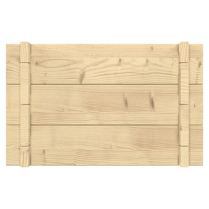 Upyard Hochbeet Multibox - L x B x H: 79 x 39,5 x 29,5 cm, Holz, Natur - Helle Holzbretter horizontal angeordnet, mit zwei vertikalen Stützleisten an jeder Seite, mit natürlicher Holzmaserung.