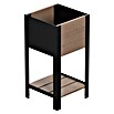 Upyard Hochbeet Modernbox hoch (36 x 36 x 72 cm, Holz, Braun/Schwarz) | BAUHAUS