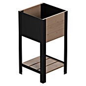 Upyard Huerto Modernbox alto (36 x 36 x 72 cm, Madera, Marrón) | BAUHAUS