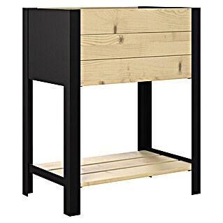 Upyard Huerto Modernbox alto (58 x 36 x 72 cm, Madera, Natural)