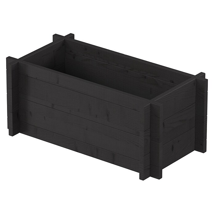 Upyard Hochbeet Multibox (L x B x H: 59 x 29,5 x 29,5 cm, Holz, Schwarz) | BAUHAUS