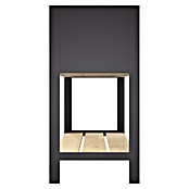 Upyard Hochbeet Modernbox hoch (118 x 36 x 72 cm, Holz, Natur/Schwarz) | BAUHAUS