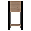 Upyard Hochbeet Modernbox hoch (36 x 36 x 72 cm, Holz, Braun/Schwarz) | BAUHAUS