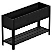 Upyard Hochbeet Modernbox hoch (118 x 36 x 72 cm, Holz, Schwarz) | BAUHAUS