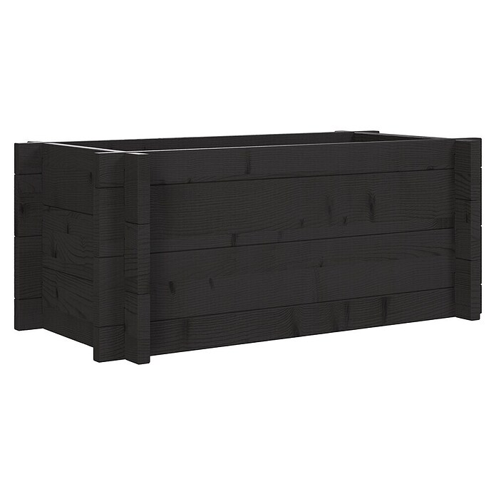 Upyard Hochbeet Multibox (L x B x H: 59 x 29,5 x 29,5 cm, Holz, Schwarz) | BAUHAUS