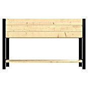 Upyard Hochbeet Modernbox hoch (118 x 36 x 72 cm, Holz, Natur/Schwarz) | BAUHAUS