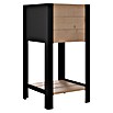 Upyard Hochbeet Modernbox hoch (36 x 36 x 72 cm, Holz, Braun/Schwarz) | BAUHAUS
