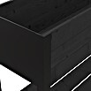 Upyard Hochbeet Modernbox hoch (118 x 36 x 72 cm, Holz, Schwarz) | BAUHAUS