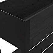 Upyard Huerto Modernbox alto (118 x 36 x 72 cm, Madera, Negro) | BAUHAUS
