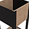 Upyard Hochbeet Modernbox hoch (36 x 36 x 72 cm, Holz, Braun/Schwarz) | BAUHAUS