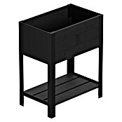 Upyard Huerto Modernbox alto (58 x 36 x 72 cm, Madera, Negro) | BAUHAUS
