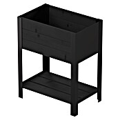 Upyard Huerto Modernbox alto (58 x 36 x 72 cm, Madera, Negro) | BAUHAUS