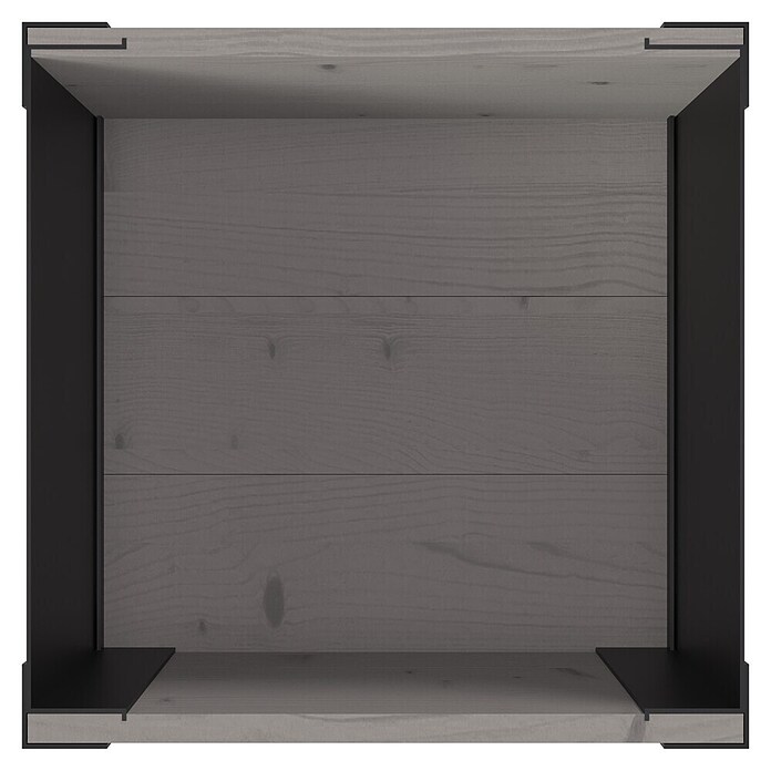 Upyard Hochbeet Modernbox hoch (36 x 36 x 72 cm, Holz, Grau) | BAUHAUS