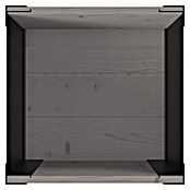 Upyard Hochbeet Modernbox hoch (36 x 36 x 72 cm, Holz, Grau) | BAUHAUS