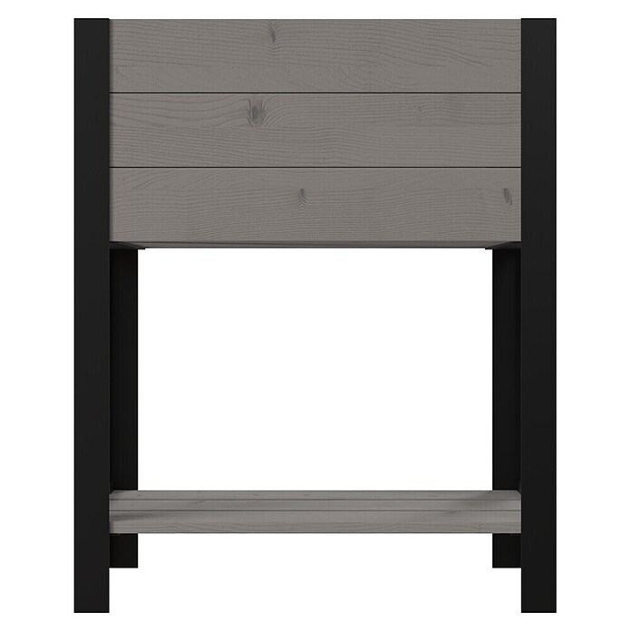 Upyard Hochbeet Modernbox hoch (58 x 36 x 72 cm, Holz, Grau) | BAUHAUS