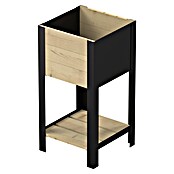 Upyard Huerto Modernbox alto (36 x 36 x 72 cm, Madera, Natural) | BAUHAUS