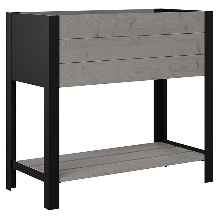 Upyard Hochbeet Modernbox hoch (78 x 36 x 72 cm, Holz, Grau) | BAUHAUS