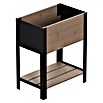 Upyard Hochbeet Modernbox hoch (58 x 36 x 72 cm, Holz, Braun/Schwarz) | BAUHAUS