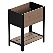 Upyard Hochbeet Modernbox hoch (58 x 36 x 72 cm, Holz, Braun/Schwarz) | BAUHAUS